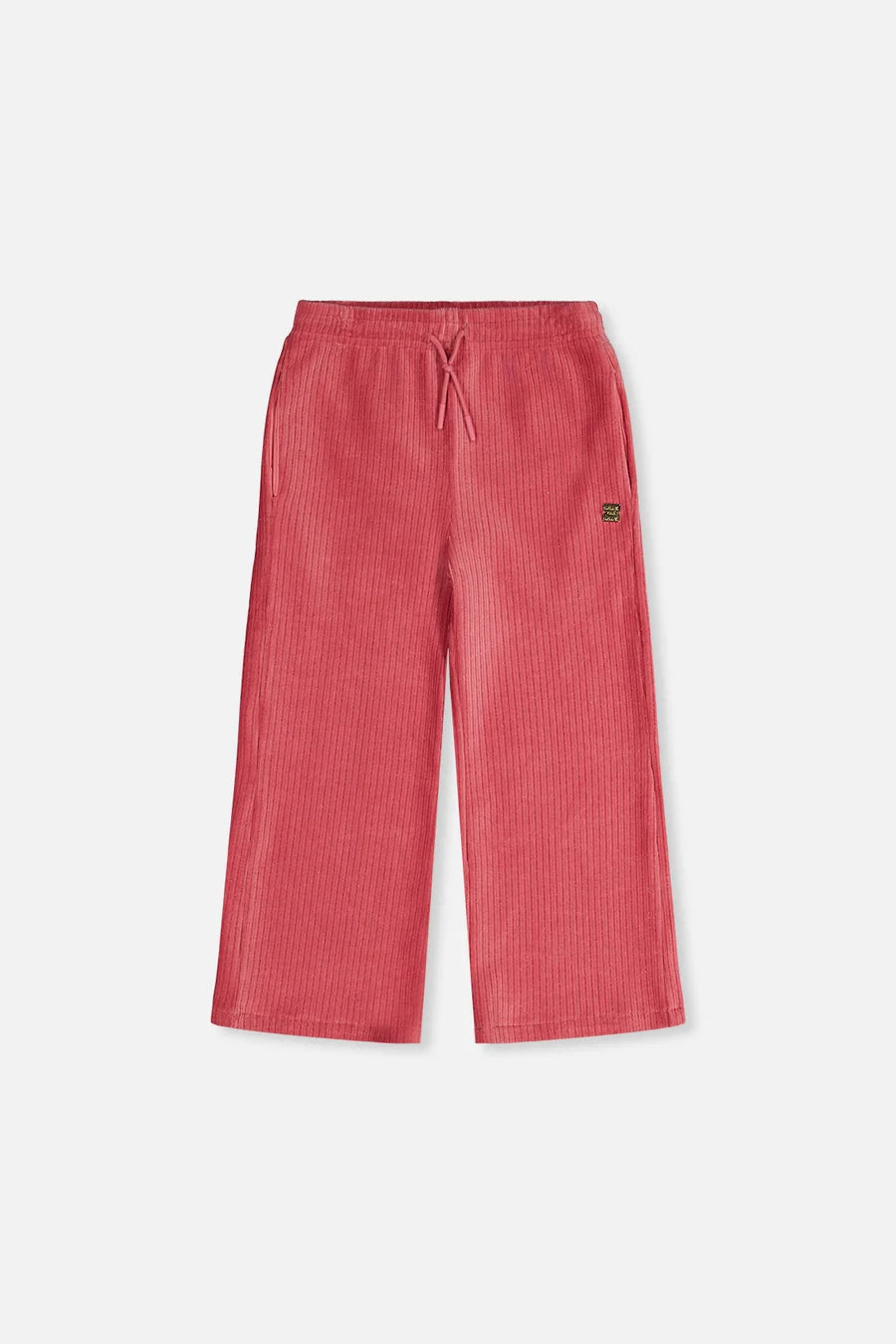 Deux Par Deux Girls Velour Flare Pant   J20K22   Rose Wine