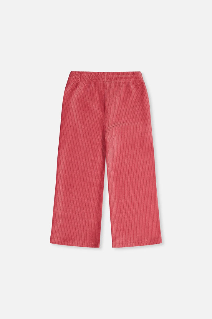 Deux Par Deux Girls Velour Flare Pant   J20K22   Rose Wine