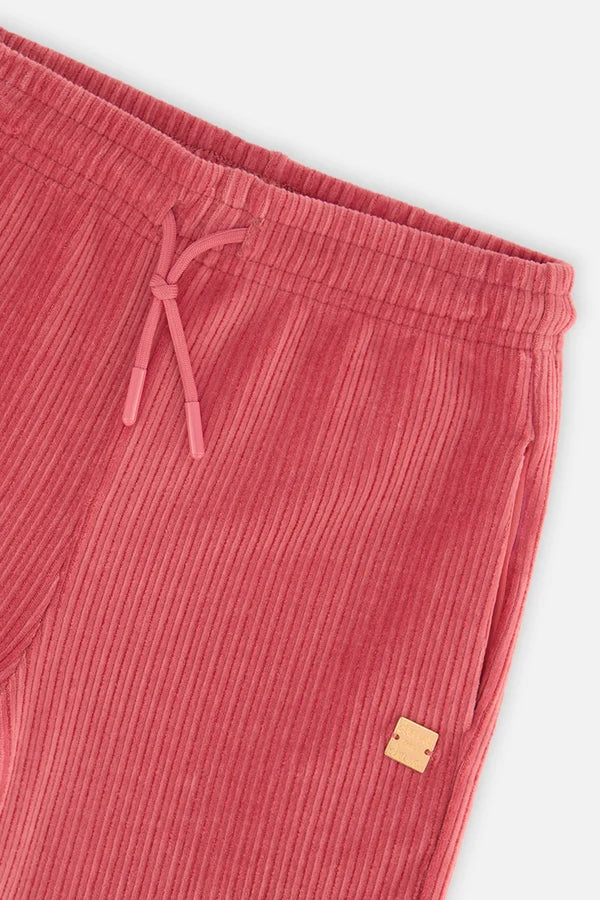 Deux Par Deux Girls Velour Flare Pant   J20K22   Rose Wine