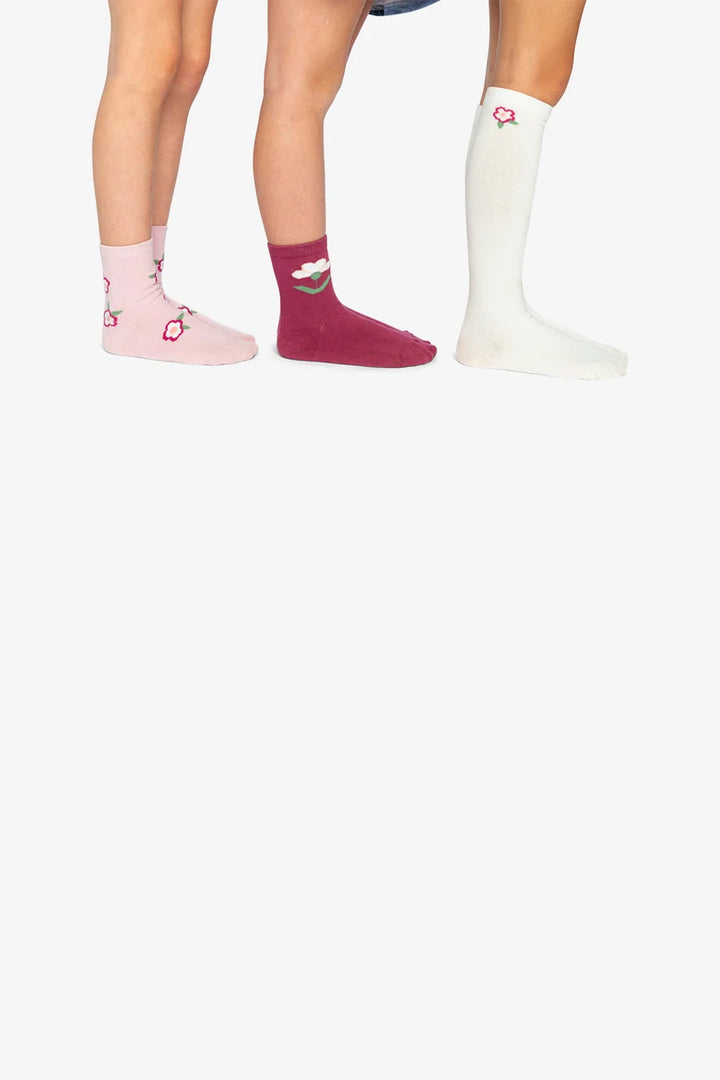 Deux Par Deux Girls Sock Set   J20KS    Off White