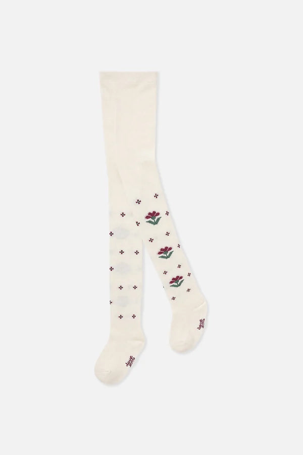 Deux Par Deux Girls Tights   J20KT   Silver Pink