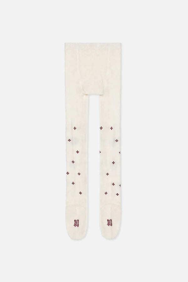 Deux Par Deux Girls Tights   J20KT   Silver Pink