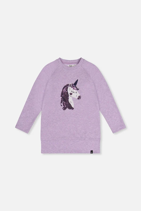 Deux Par Deux Girls Tunic   J20L76   Violet Tulip