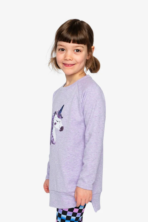 Deux Par Deux Girls Tunic   J20L76   Violet Tulip