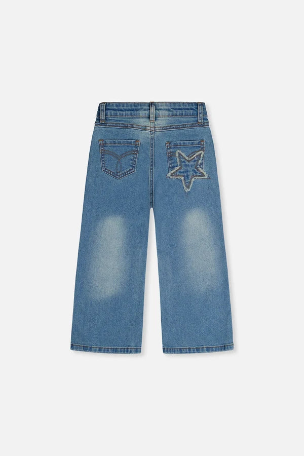 Deux Par Deux Girls Denim Jeans   J20M20   Navy Denim