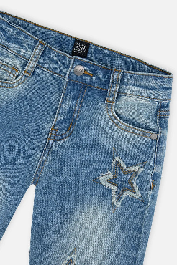 Deux Par Deux Girls Denim Jeans   J20M20   Navy Denim