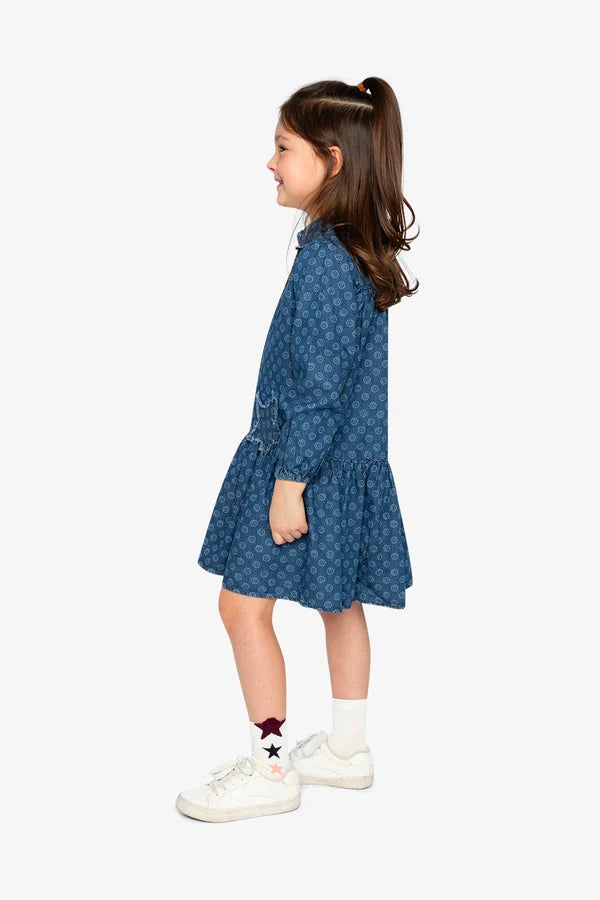 Deux Par Deux Girls Shirt Dress With Collar Detail   J20M85   Smiley