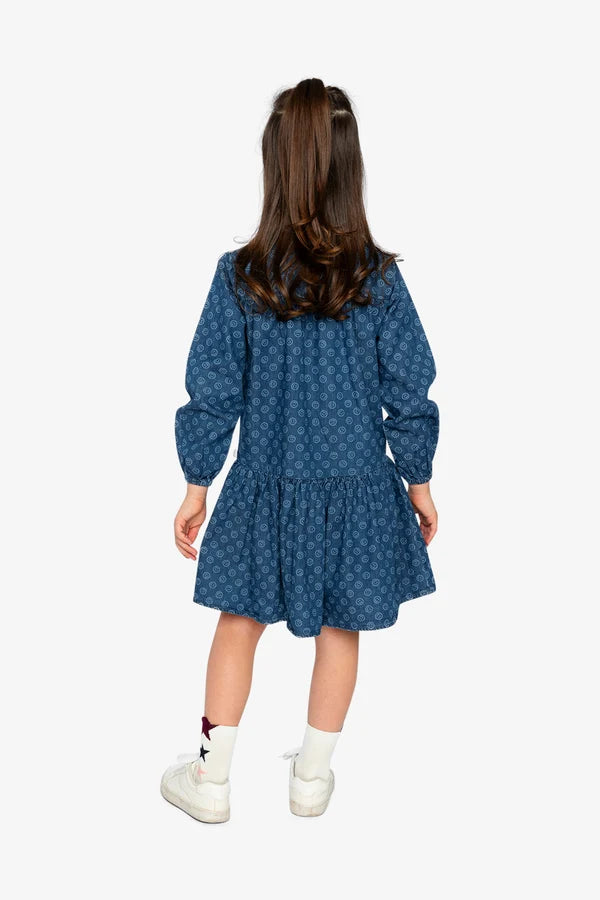 Deux Par Deux Girls Shirt Dress With Collar Detail   J20M85   Smiley