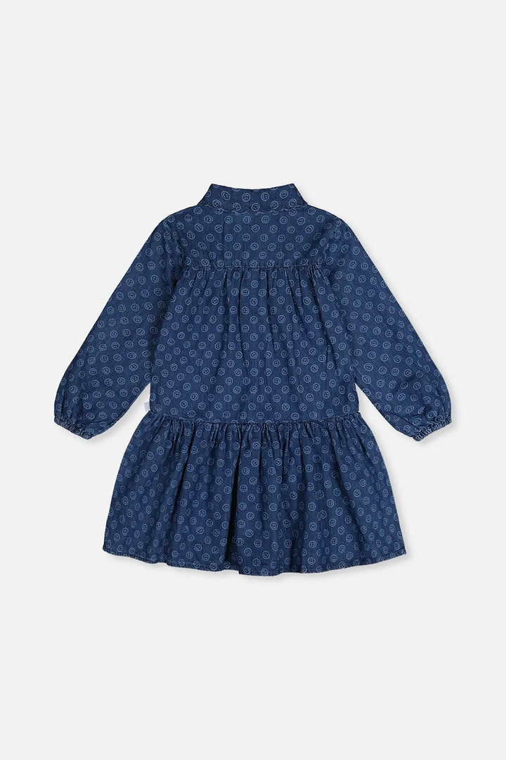 Deux Par Deux Girls Shirt Dress With Collar Detail   J20M85   Smiley