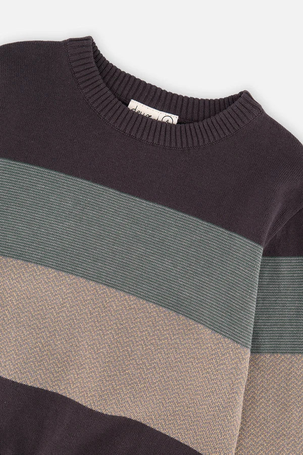Deux Par Deux Boys Knit Sweater    J20OBT30   Anthracite