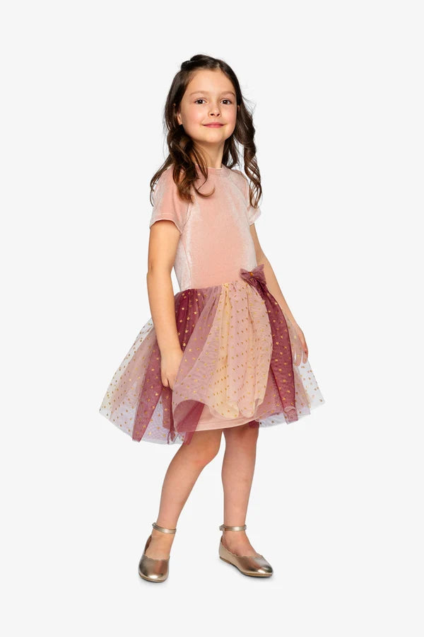 Deux Par Deux Girls Fancy Dress   J20G89   Ash Rose