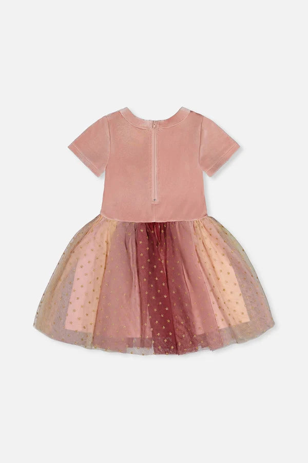 Deux Par Deux Girls Fancy Dress   J20G89   Ash Rose