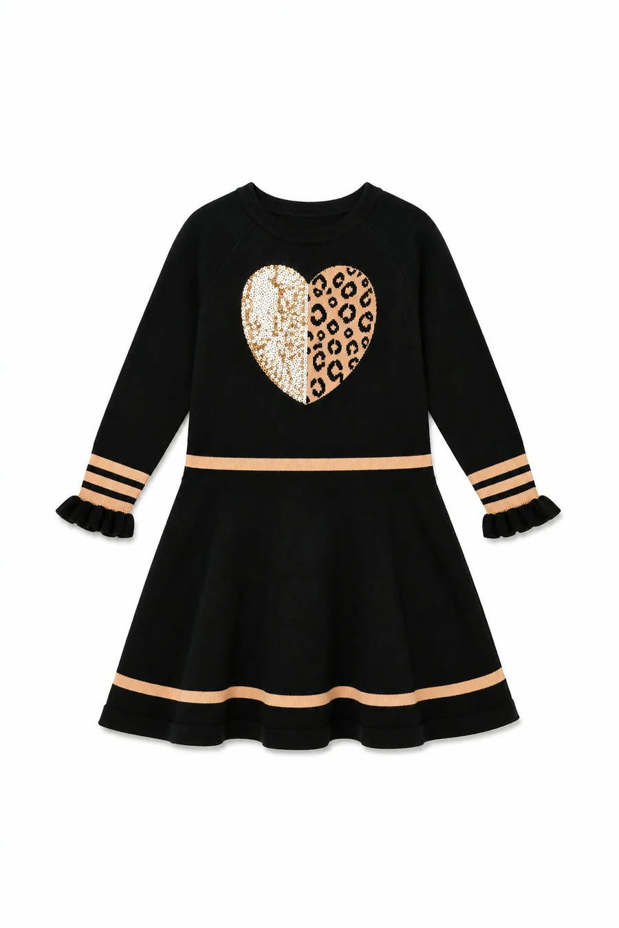 Deux Par Deux Girls Knit Dress   J20OGT91   Anthracite