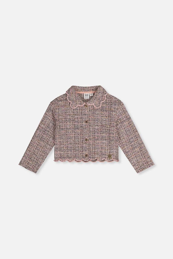Deux Par Deux Girls Short Jacket   J20Q52   Jacquard Multico