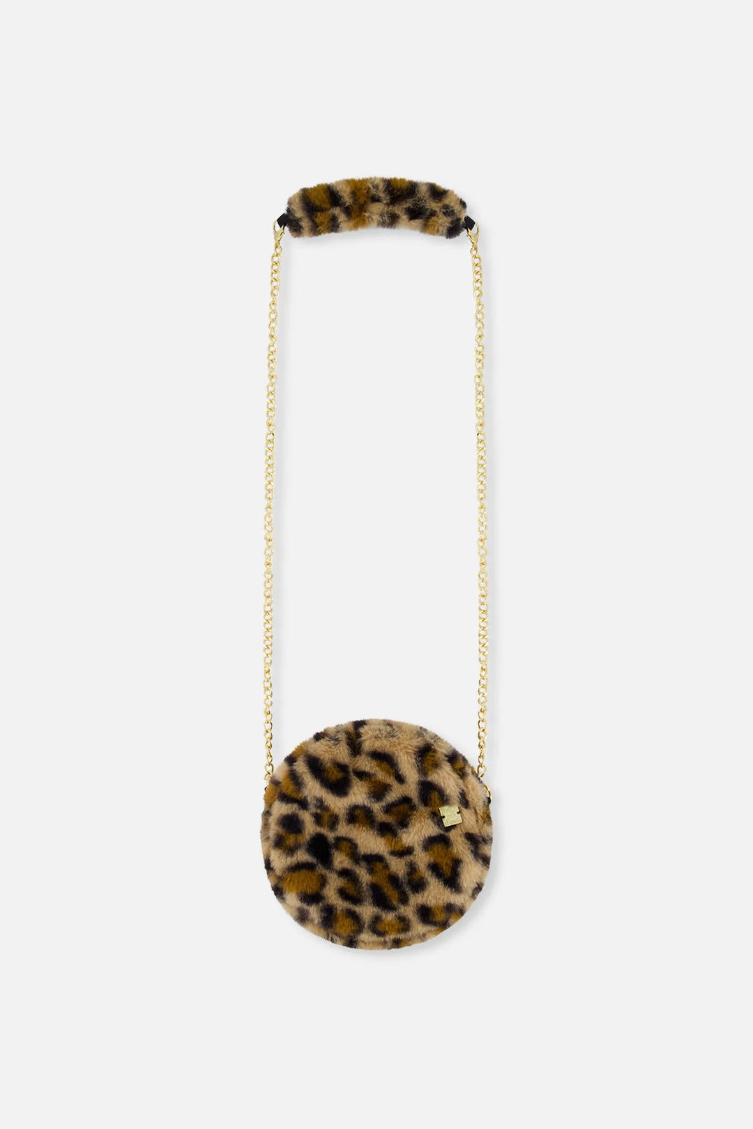 Deux Par Deux Girls Faux Fur Bag   J20Q80   Brown Leopard Print