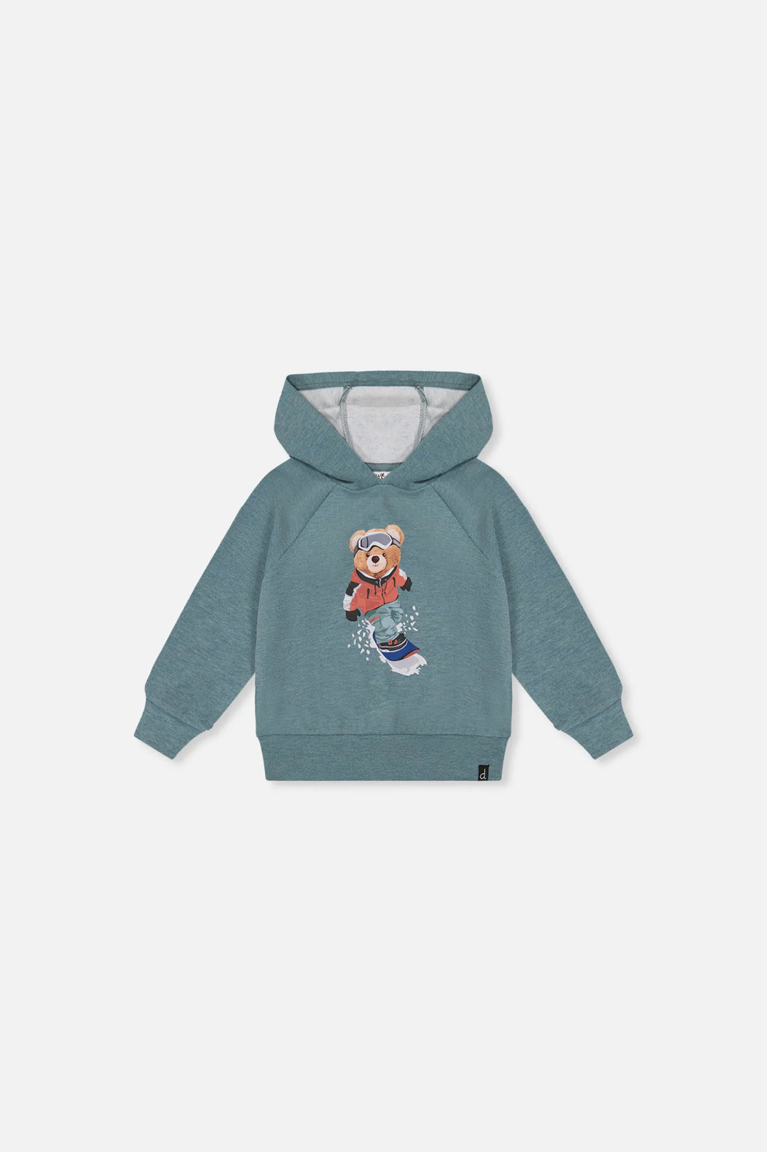 Deux Par Deux Baby Boy Hoodie    J20S32B   Stone Blue