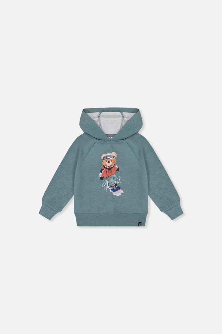 Deux Par Deux Baby Boy Hoodie    J20S32B   Stone Blue