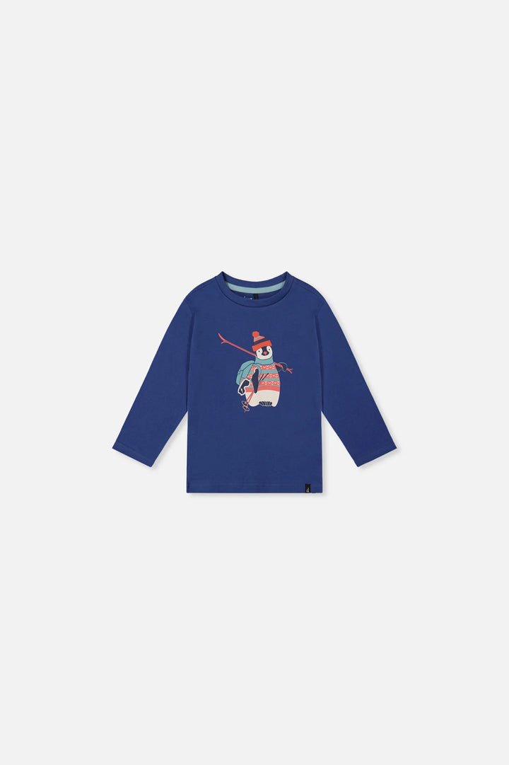 Deux Par Deux Baby Boy Long Sleeve Tee   J20S70B   True Navy