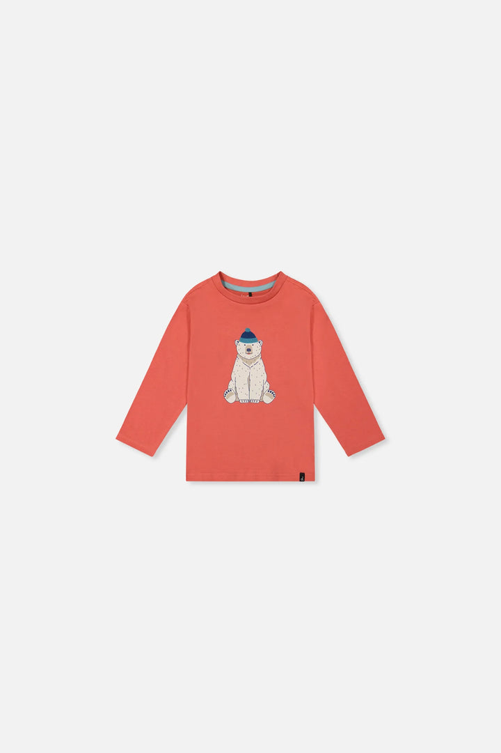 Deux Par Deux Baby Boy Long Sleeve Tee   J20S70B   Faded Rose