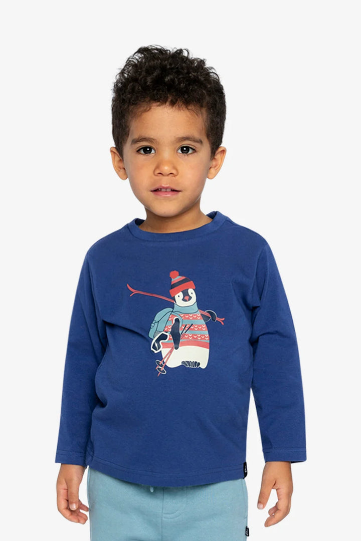 Deux Par Deux Boys Long Sleeve Tee   J20S70   True Navy