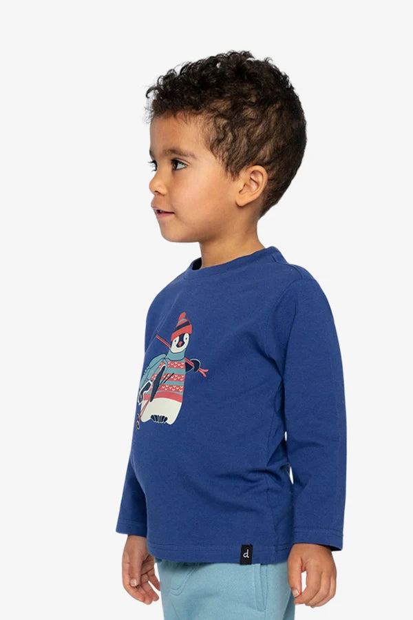Deux Par Deux Boys Long Sleeve Tee   J20S70   True Navy