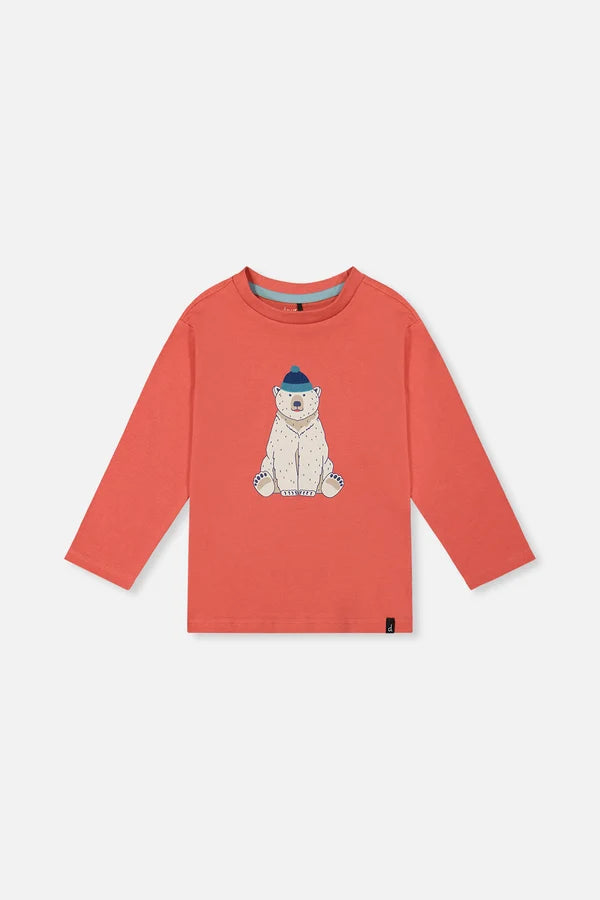 Deux Par Deux Boys Long Sleeve Tee   J20S70   Faded Rose