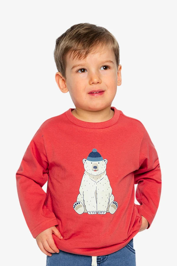 Deux Par Deux Boys Long Sleeve Tee   J20S70   Faded Rose