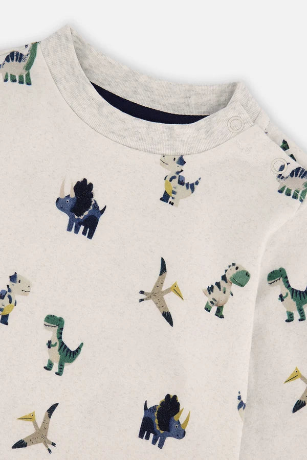 Deux Par Deux Baby Boy 2 Pce. Set   J20T10B   Various Dinos