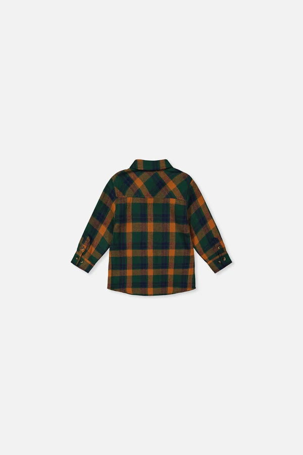 Deux Par Deux Baby Boy Flannel Shirt   J20T15B   Yarn Dye Plaid