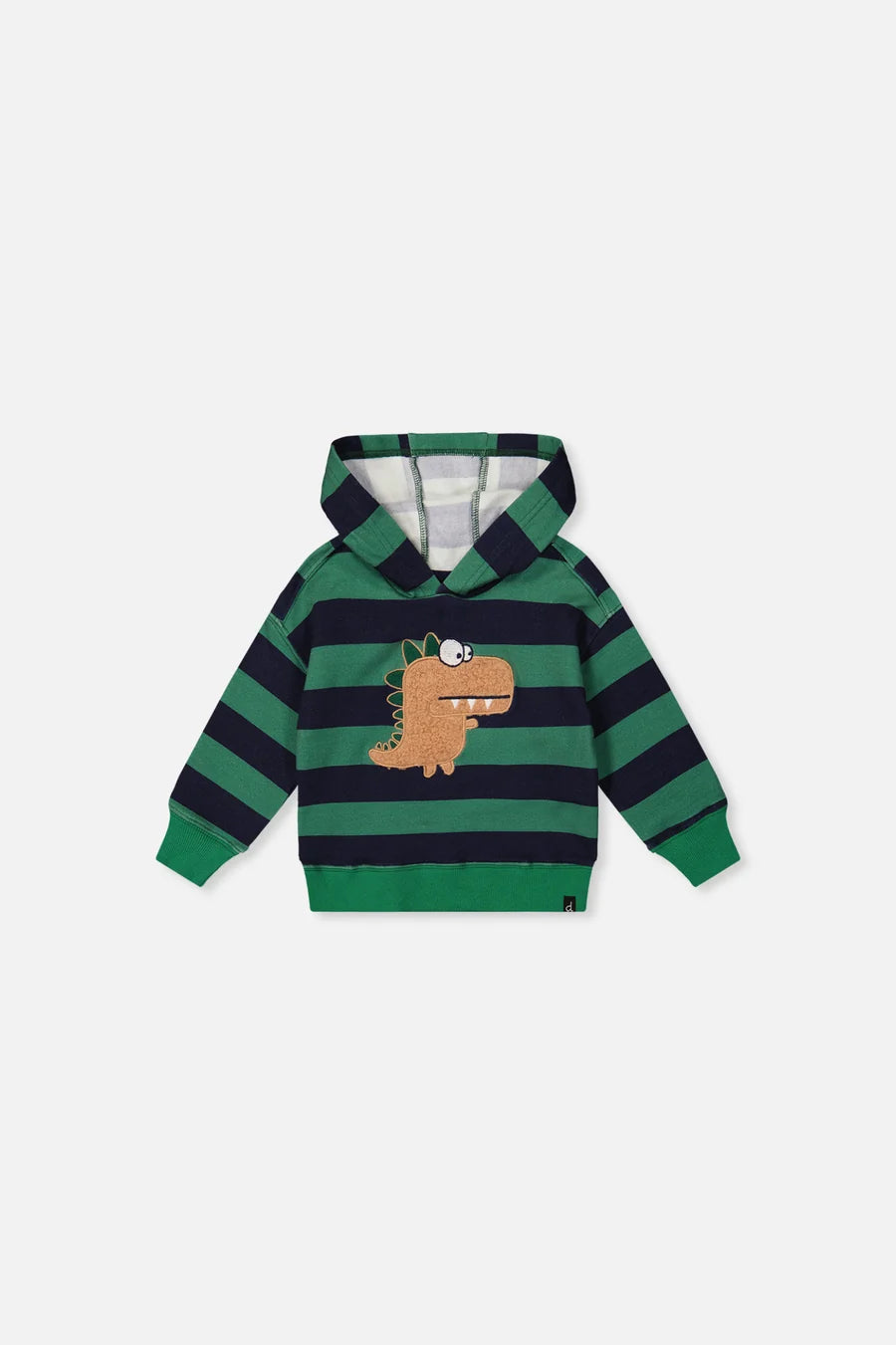 Deux Par Deux Baby Boy Fleece Hoodie   J20T30B   Big Stripes