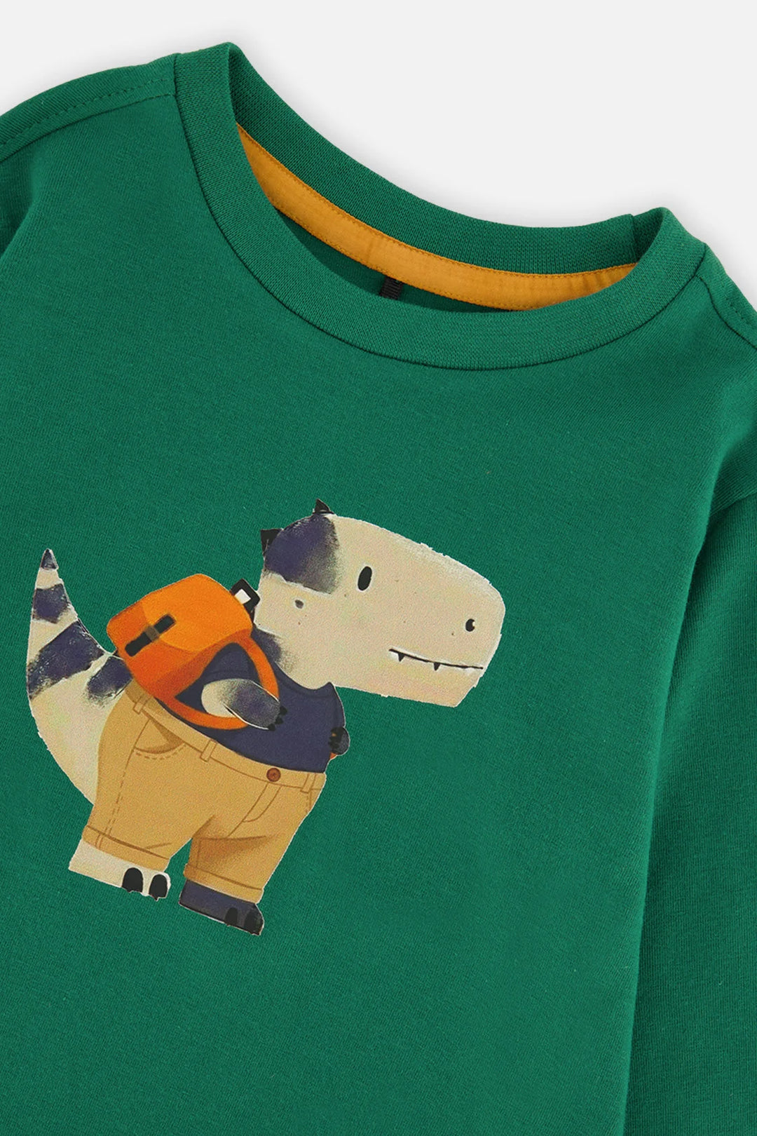 Deux Par Deux Baby Boy Long Sleeve Tee   J20T70B   Fir