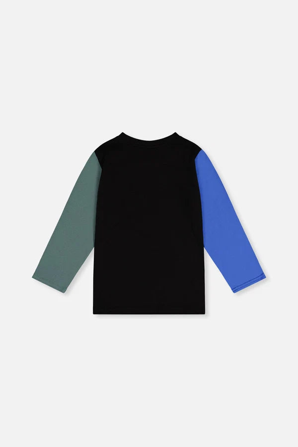 Deux Par Deux Boys Long Sleeve Tee   J20U71   Black
