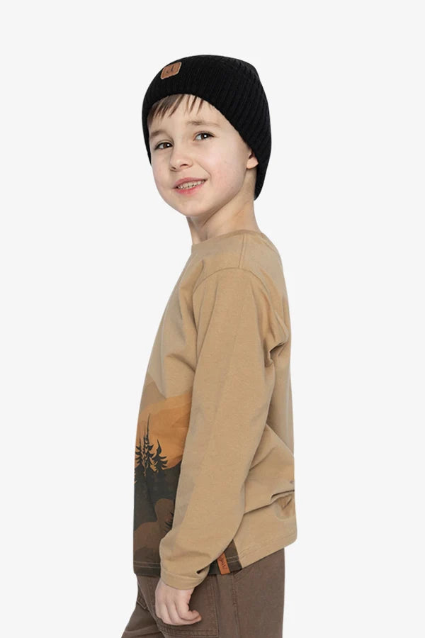 Deux Par Deux Boys Long Sleeve Tee  J20U73   Cornstalk