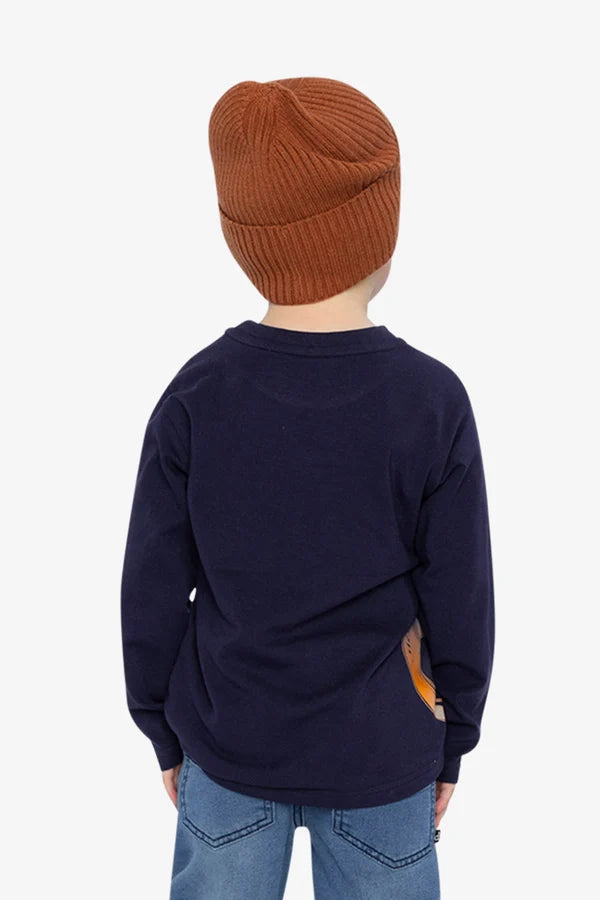 Deux Par Deux Boys Long Sleeve Tee   J20U74  Peacoat