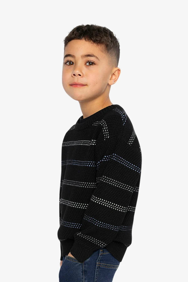 Deux Par Deux Boys Knit Sweater   J20UT78   Anthracite