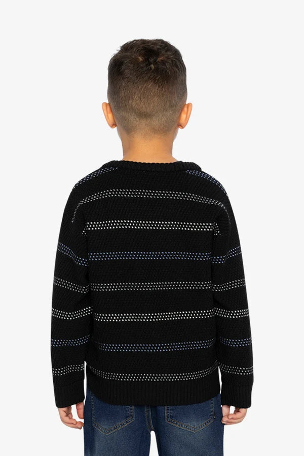 Deux Par Deux Boys Knit Sweater   J20UT78   Anthracite