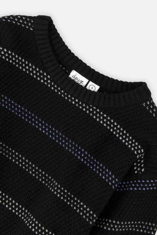 Deux Par Deux Boys Knit Sweater   J20UT78   Anthracite