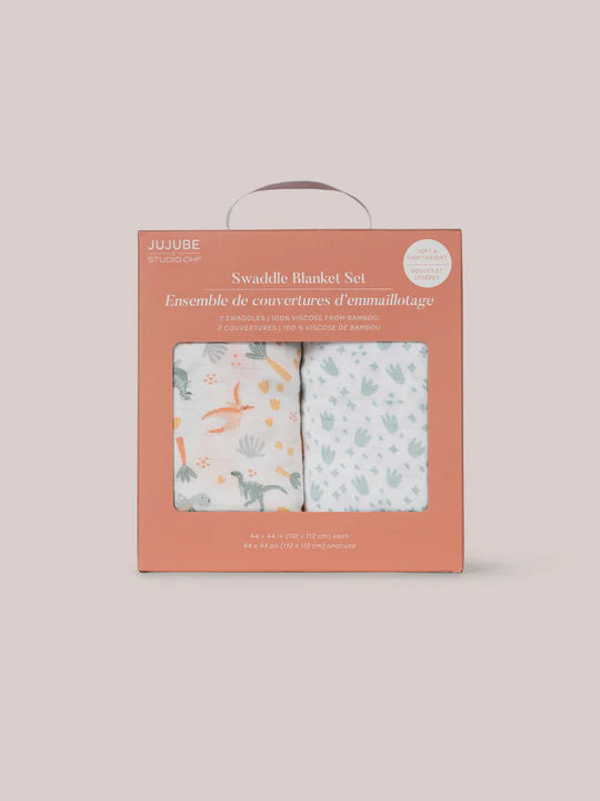 JuJuBe Swaddle Blanket Set  -  Roarsome