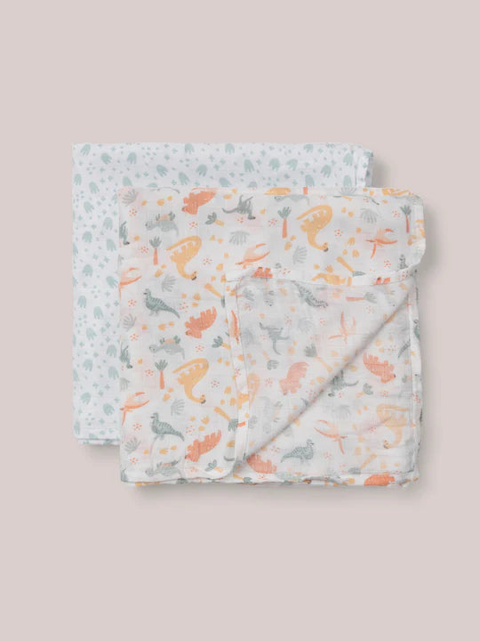 JuJuBe Swaddle Blanket Set  -  Roarsome