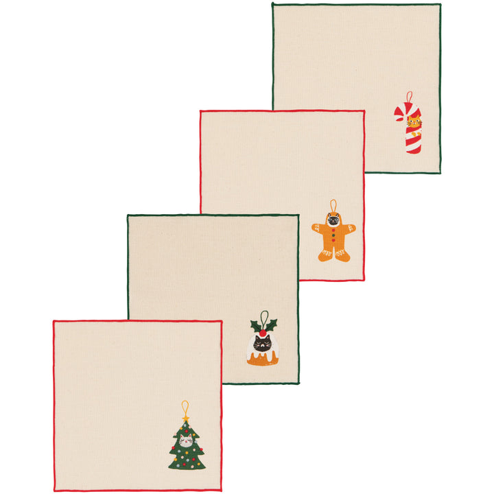 Danica Cocktail Npkn, Set/4 - Bauble Cats