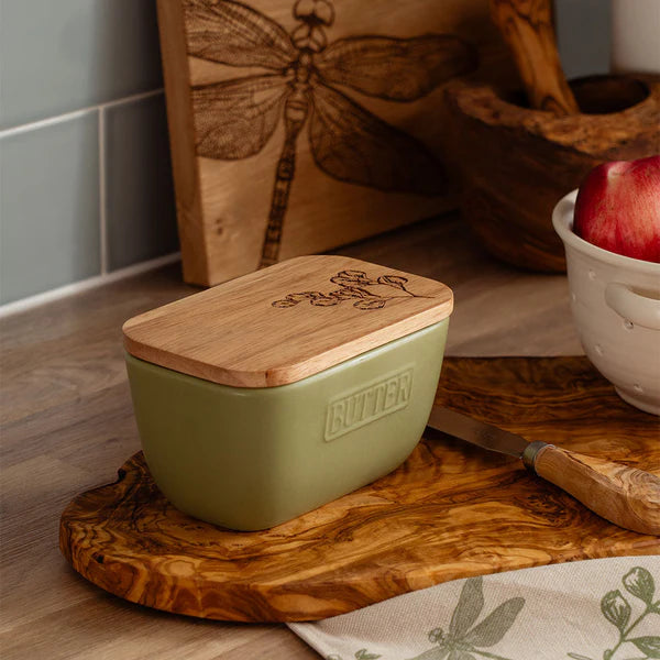 Selbrae Sage Butter Dish Flora