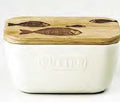 Selbrae White Butter Dish  -  Fish