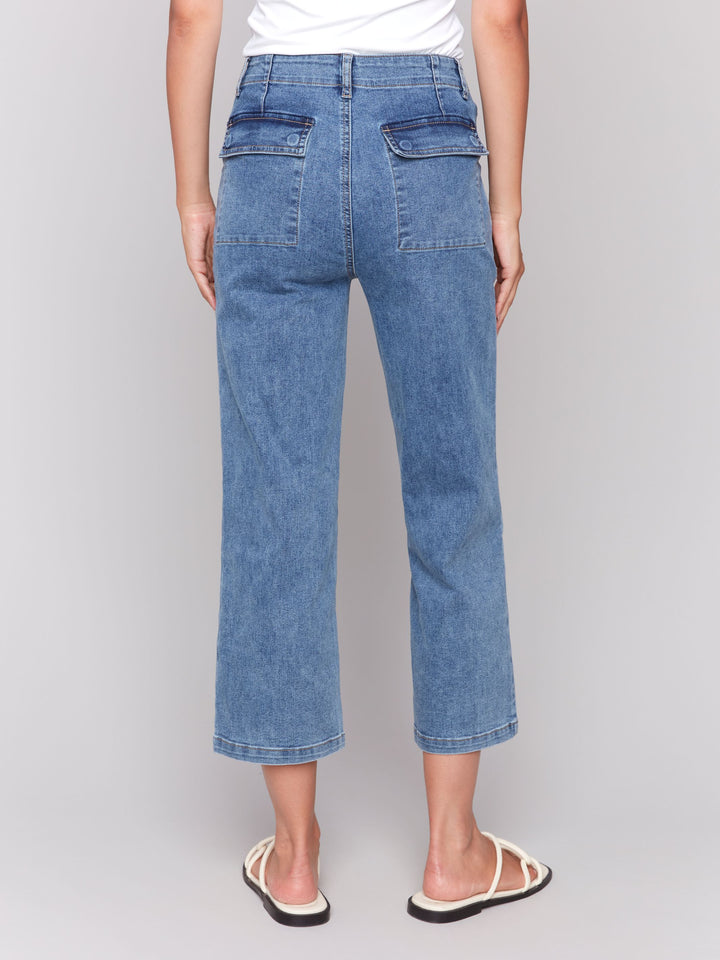 Charlie B Straight Leg Denim C5636-259C  Medium Blue