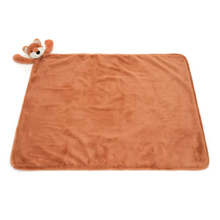 Jellycat Bashful Fox Cub Blankie   BLNK2FXC