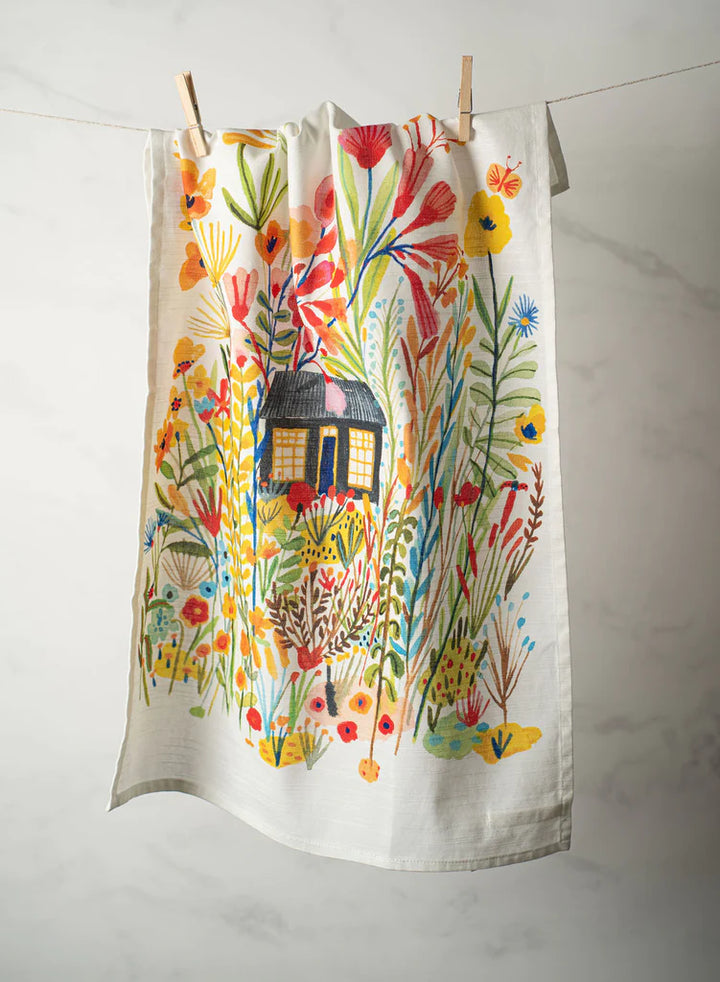 Bon Artis Black Cottage Tea Towel  BA001*
