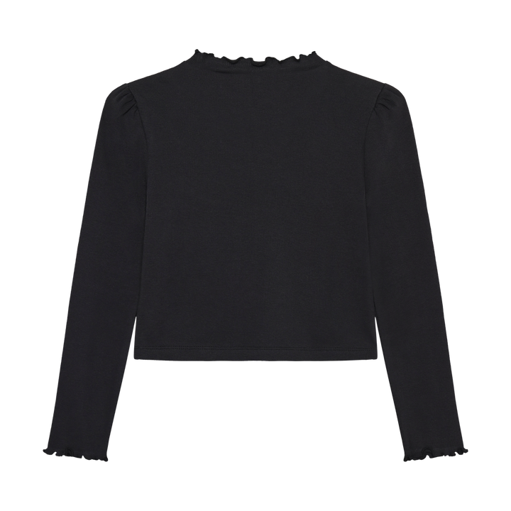 Minymo Girls Long Sleeve Ribbed Tee   144400-1061