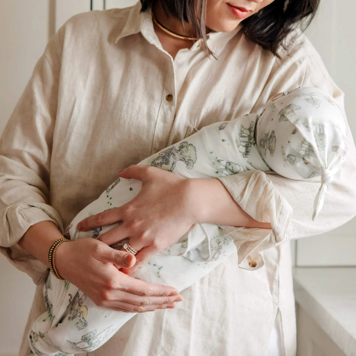 Copper Pearl Swaddle Blanket  Hundred Acre Wood
