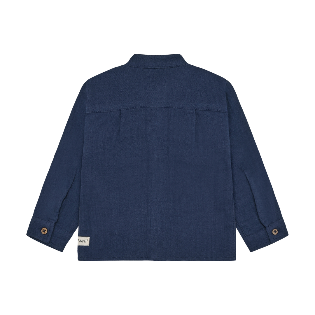 Enfant Baby Boy Long Sleeve Muslin Shirt   215397-7649