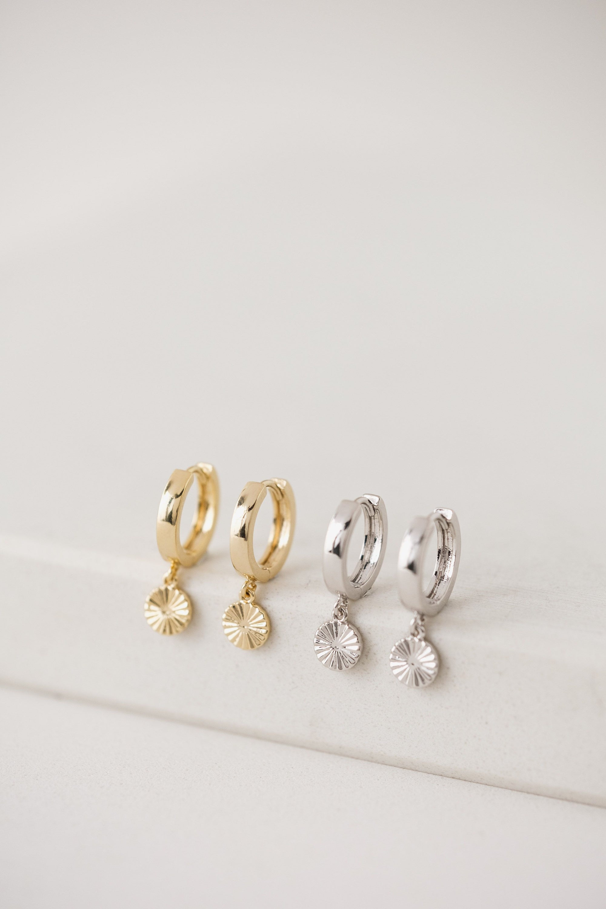 Lovers Tempo Everly Circle Huggie Hoop Earring
