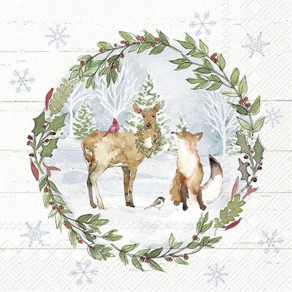 ihr Luncheon Napkin  -  Country Christmas